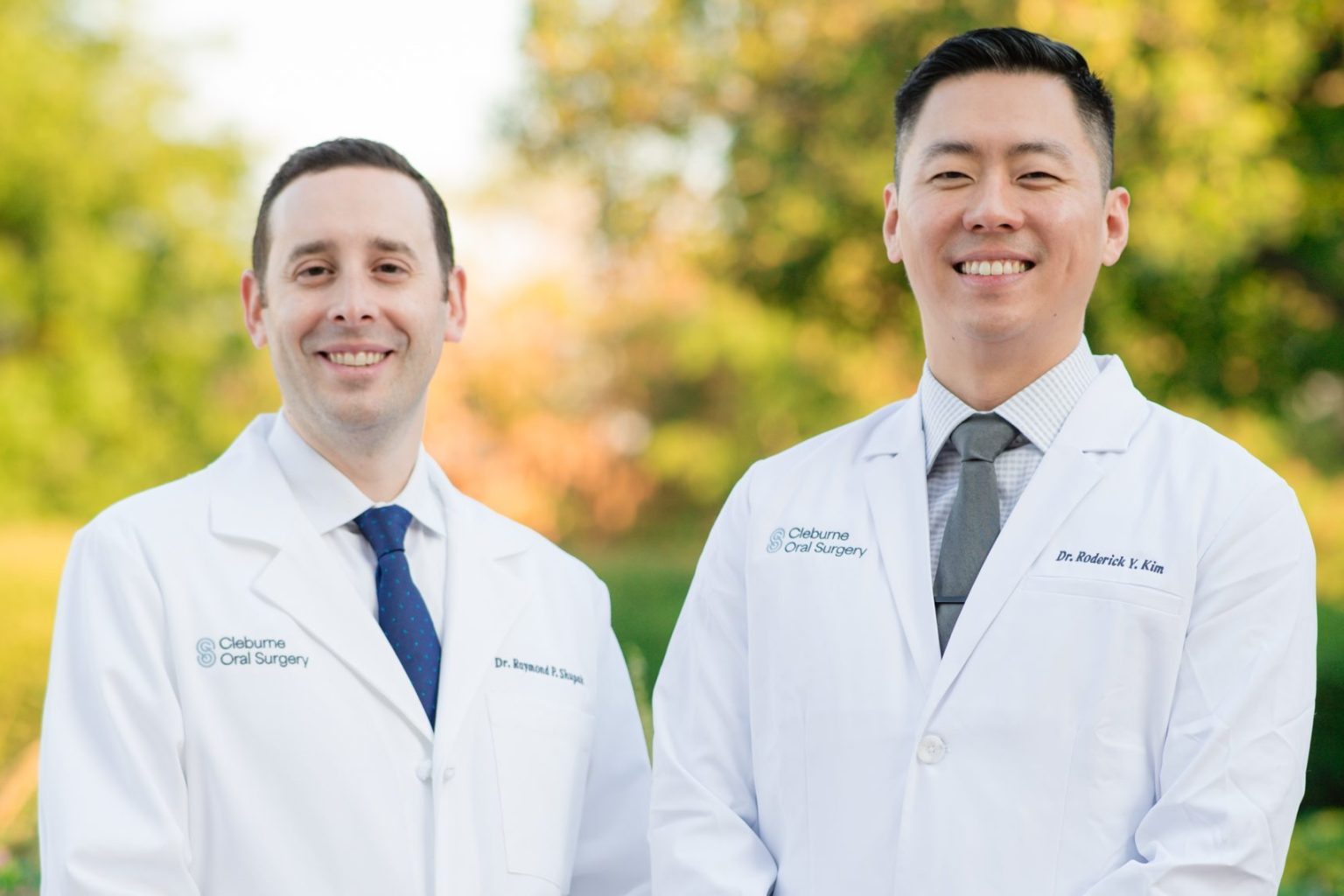 Dr Shupak and Dr Kim at Cleburne Oral Surgery